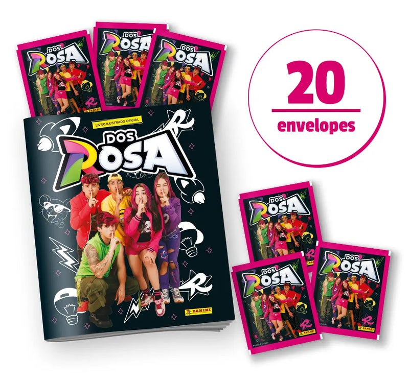DOS ROSA- Álbum Capa Cartão + 20 Envelopes