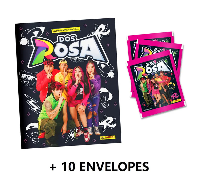 DOS ROSA- Álbum Capa Cartão + 10 Envelopes